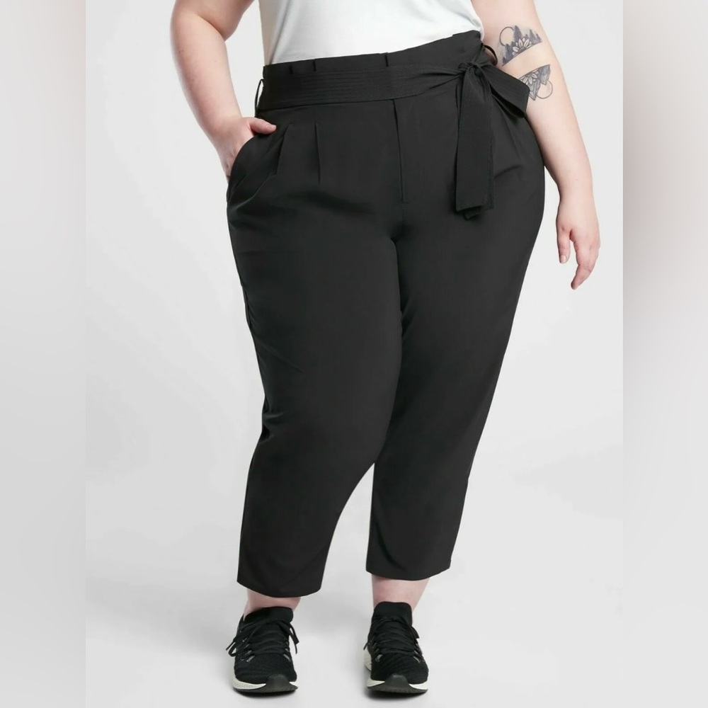 Athleta Skyline Pant II Paperbag High Waisted Plus Size 24